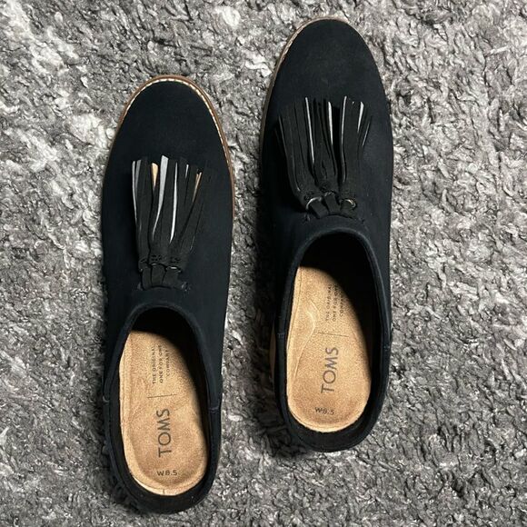 NIB TOMS Leila Tassel Mules - Picture 4 of 8